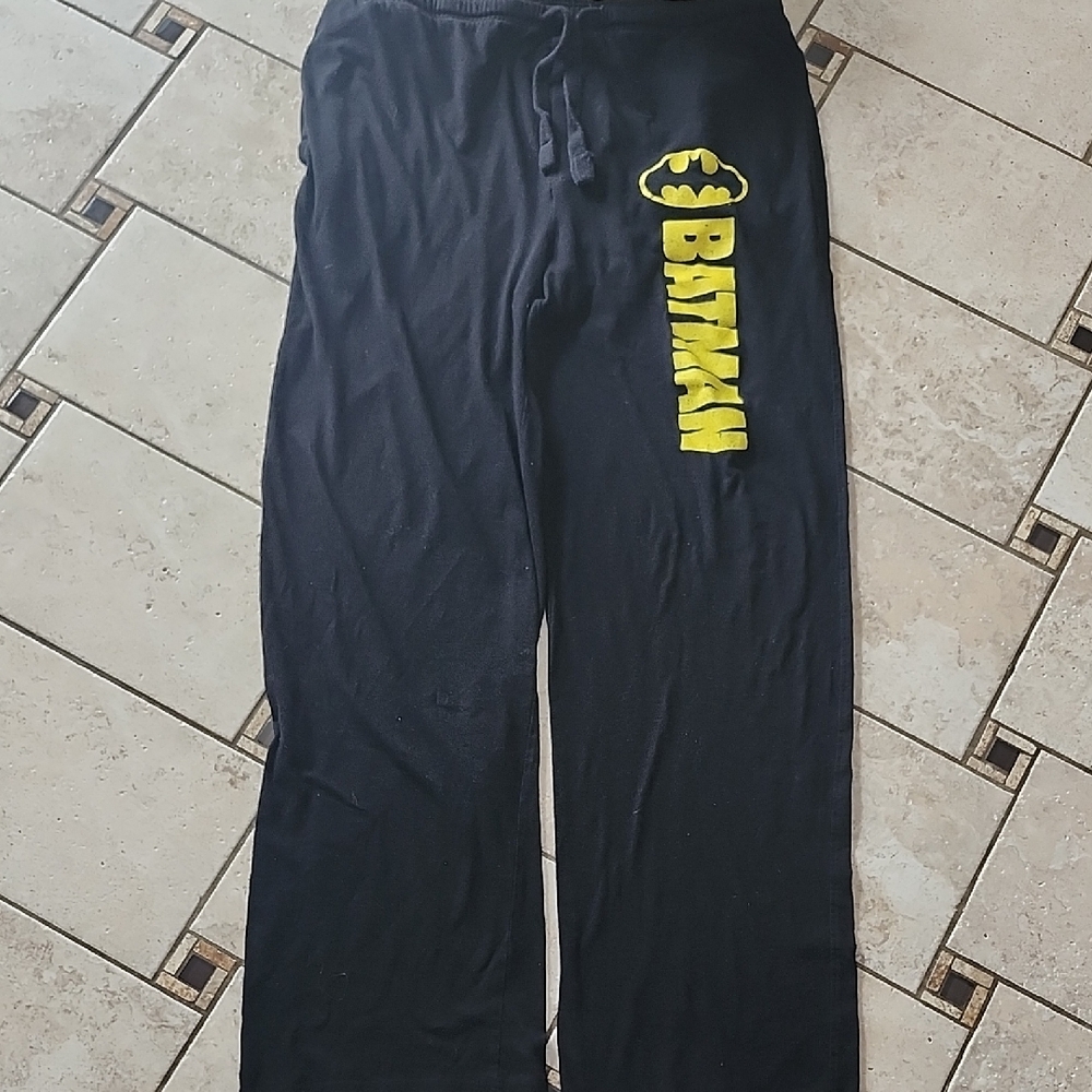 Batman Black Drawstring Sweatpants XL